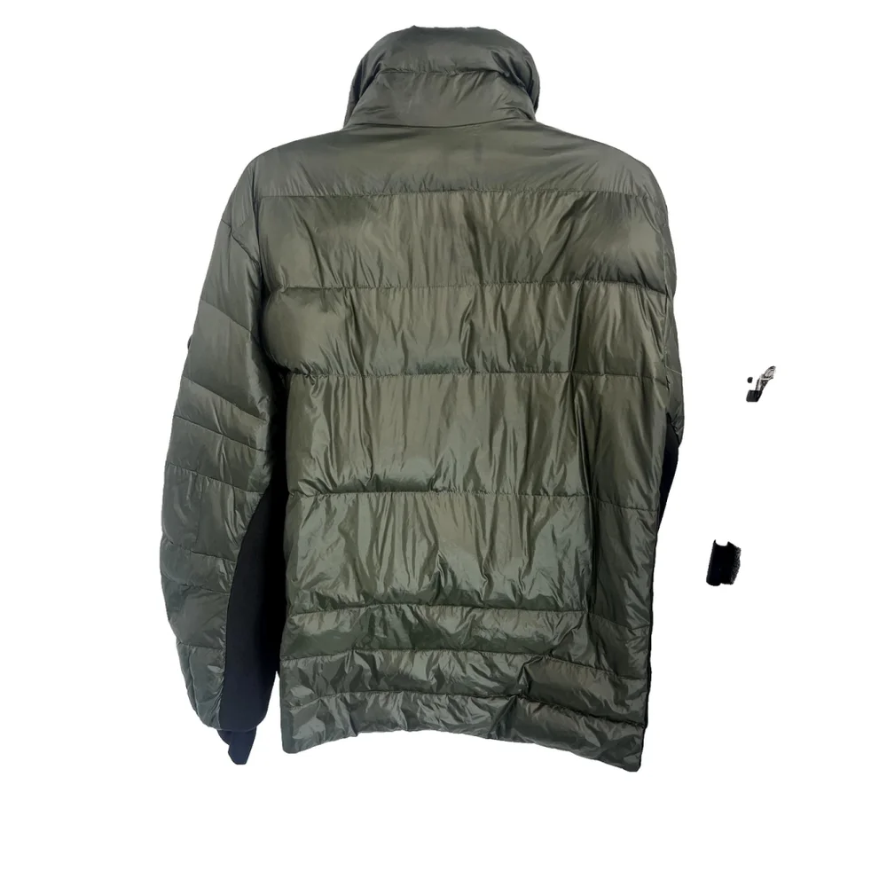Michael Kors Jacket Mens 3XL Green‎ Down Puffer Thumbholes Full Zip Winter Coat